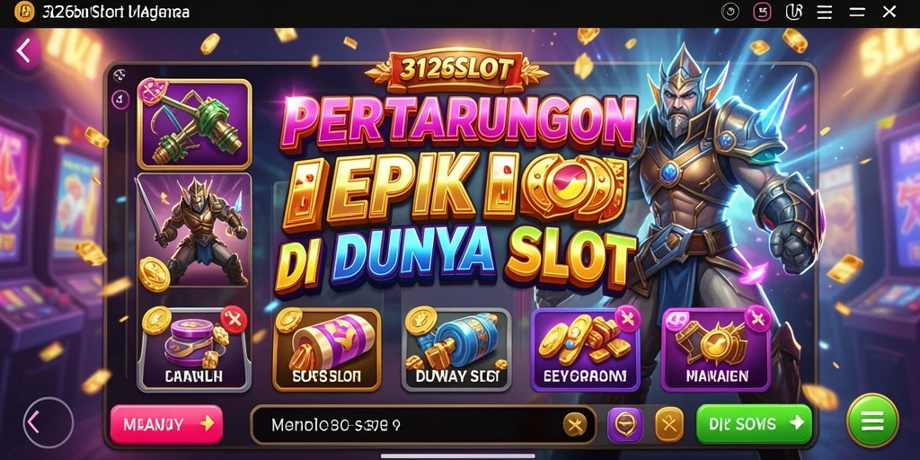 Gameplay 3126SLOT menampilkan pertarungan mendebarkan dengan karakter unik.
