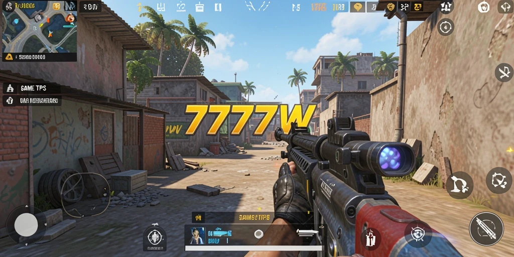 Tampilan menarik dari gameplay TPS di 7777W.