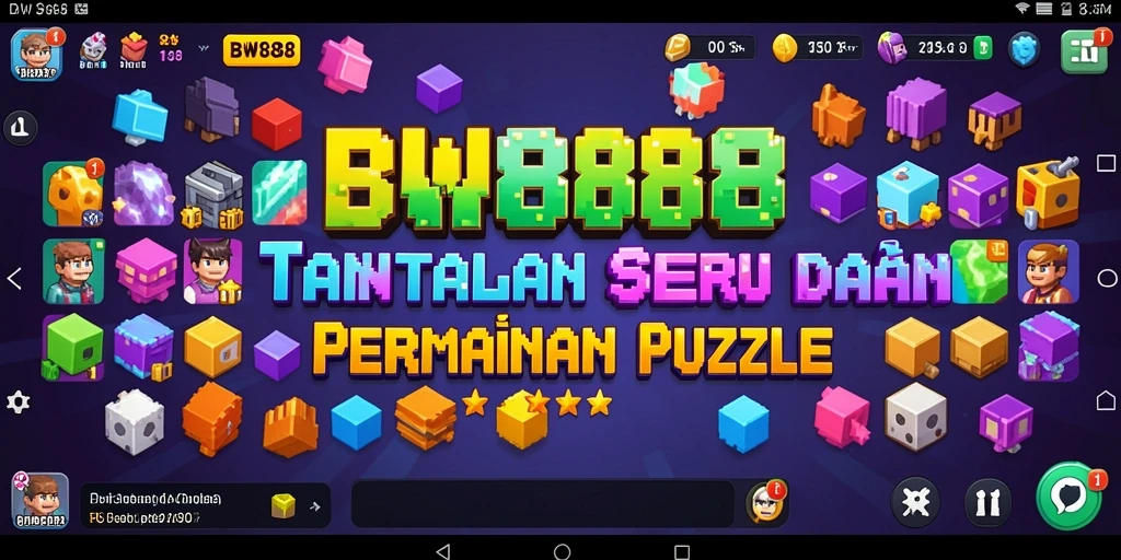Tampilan gameplay BW888 yang seru dan menantang dalam permainan Puzzle.