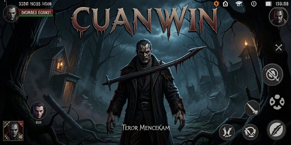 Screenshot menunjukkan momen menegangkan dalam gameplay CUANWIN.
