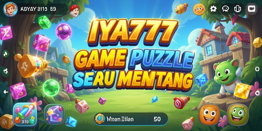 Screenshot utama menunjukkan aksi seru dalam permainan Puzzle.