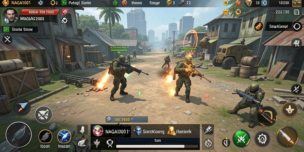 Screenshot permainan NAGA1001 dengan aksi strategis yang menegangkan.
