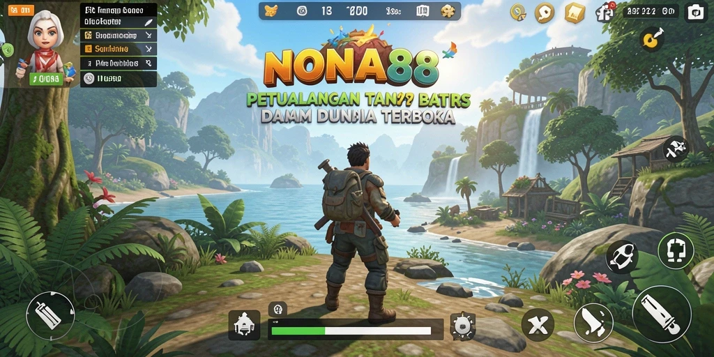 Screenshot gameplay NONA88 menampilkan petualangan bebas yang menakjubkan.