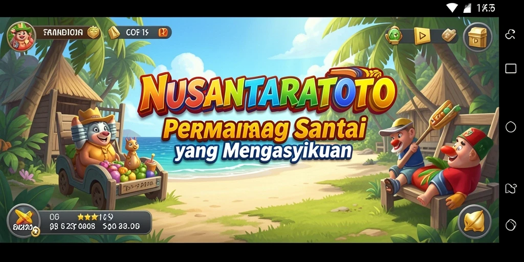 Screenshot gameplay NUSANTARATOTO dengan grafis ceria dan interaksi menyenangkan.
