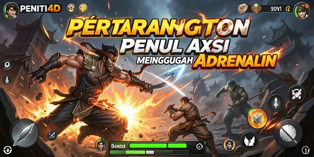 Tampilan aksi seru dalam gameplay PENITI4D yang mendebarkan.