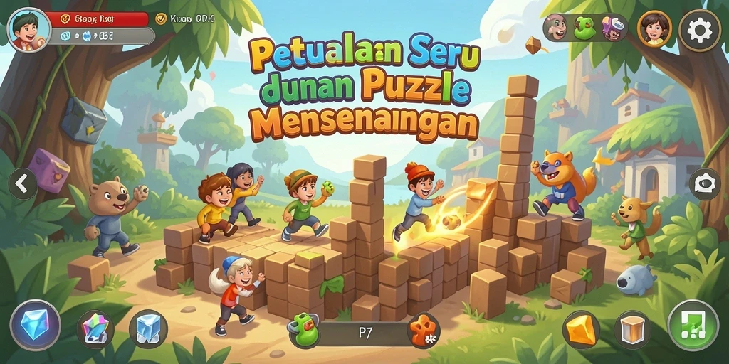 Screenshot PP7 menunjukkan gameplay menantang dan menyenangkan.
