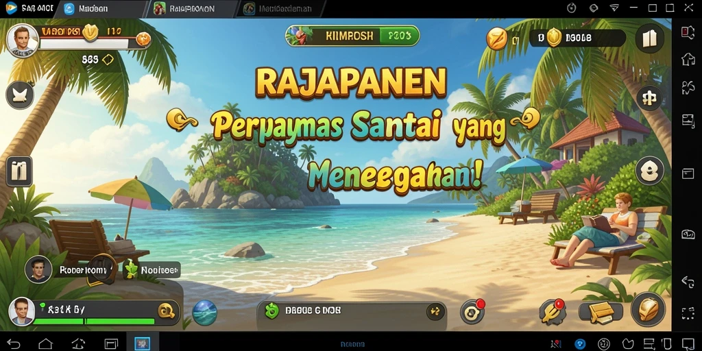 Tampilan gameplay menarik dari RAJAPANEN yang penuh warna.