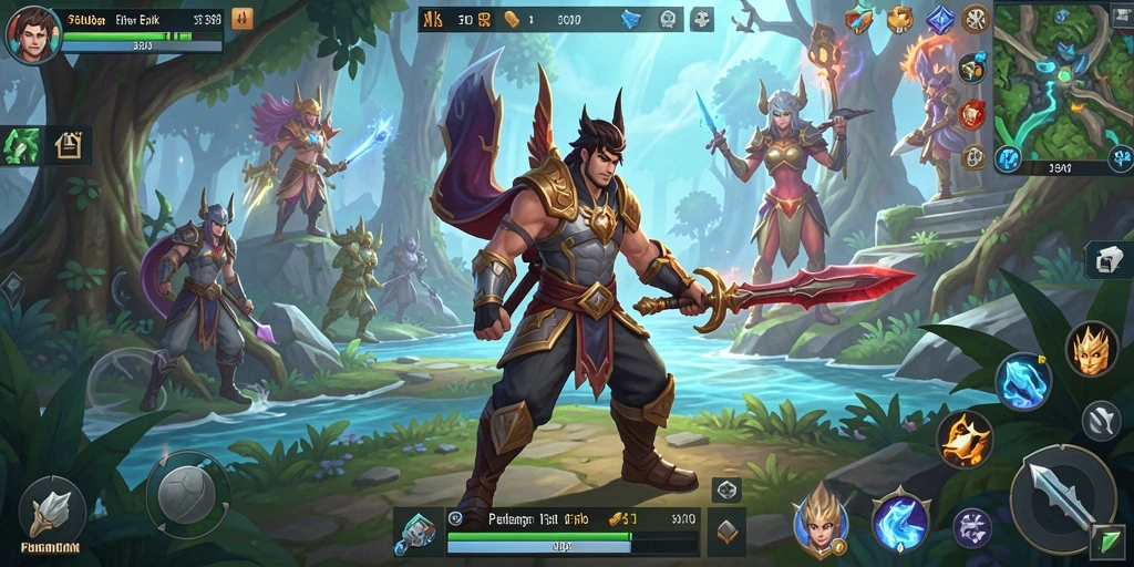 Tampilan aksi pertarungan epik dalam S80, dunia MMORPG yang seru.