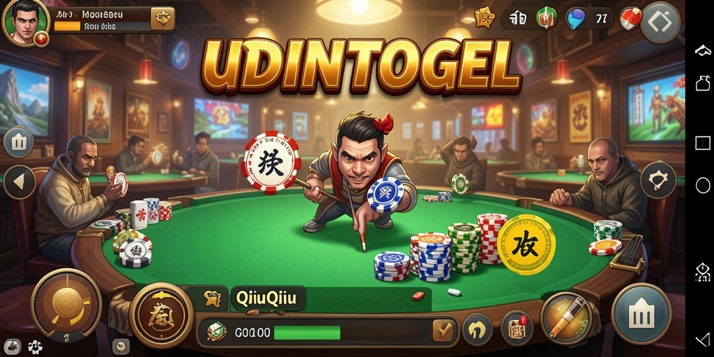 Tampilan gameplay QiuQiu yang seru dari UDINTOGEL.