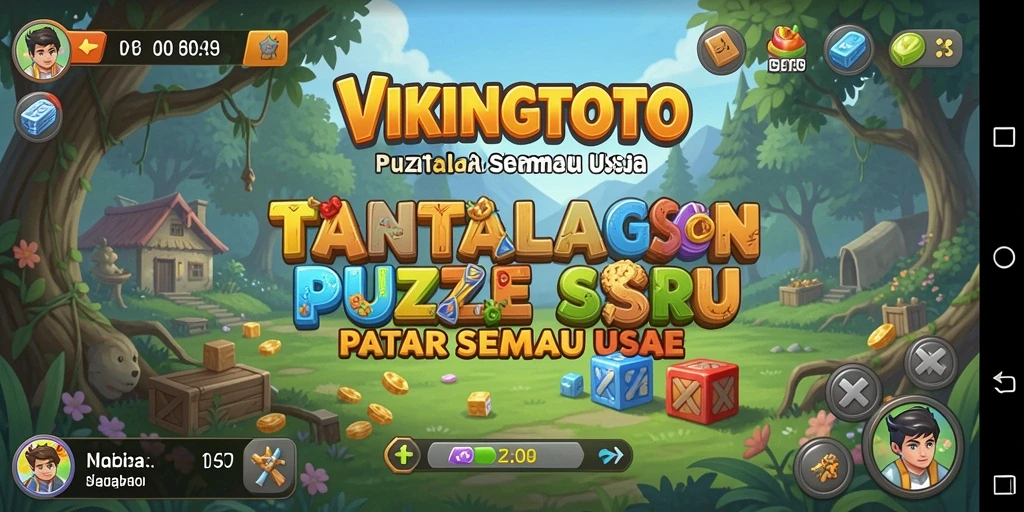 Tampilan gameplay seru di VIKINGTOTO dengan berbagai teka-teki.